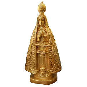Nossa Senhora Aparecida, 21cm, Gesso, Peça Única, Decoração Religiosa