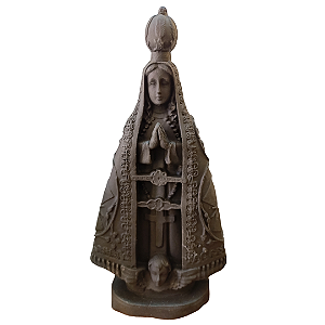 Nossa Senhora Aparecida, 21cm, Gesso, Peça Única, Decoração Religiosa