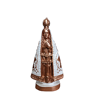 Nossa Senhora Aparecida, 21cm, Gesso, Peça Única, Decoração Religiosa