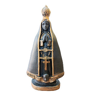Nossa Senhora Aparecida, 21cm, Gesso, Peça Única, Decoração Religiosa