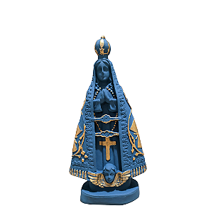 Nossa Senhora Aparecida, 21cm, Gesso, Peça Única, Decoração Religiosa