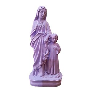 Nossa Senhora Passa à Frente, 20cm, Gesso, Peça Única, Decoração Religiosa