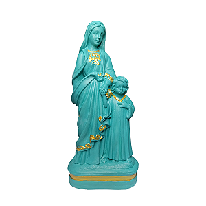 Nossa Senhora Passa à Frente, 20cm, Gesso, Peça Única, Decoração Religiosa