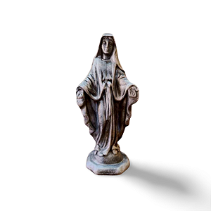 Nossa Senhora das Graças, 22cm, Gesso, Peça Única, Decoração Religiosa