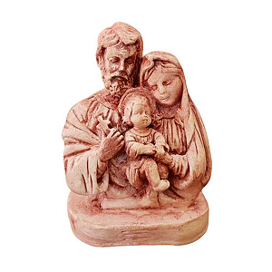 Sagrada Família, 13cm, Gesso, Peça Única, Decoração Religiosa