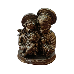 Sagrada Família, 9cm, Gesso, Peça Única, Decoração Religiosa