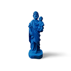 São José e Menino Jesus, 20cm, Gesso, Peça Única, Decoração Religiosa