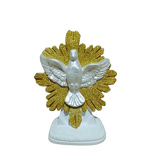 Divino Espirito Santo,  16cm, Gesso, Peça Única, Artesanal, Decoração Religiosa