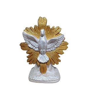 Divino Espirito Santo,  16cm, Gesso, Peça Única, Artesanal, Decoração Religiosa