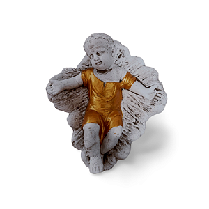 Menino Jesus, 14cm, Gesso, Peça Única, Artesanal, Decoração Religiosa