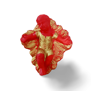 Menino Jesus, 14cm, Gesso, Peça Única, Artesanal, Decoração Religiosa