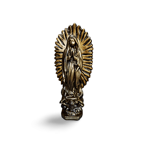 Nossa Senhora de Guadalupe, 31cm, Gesso, Peça Única, Decoração Religiosa