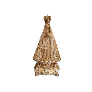 Nossa Senhora Aparecida, 21cm, Gesso, Peça Única, Decoração Religiosa