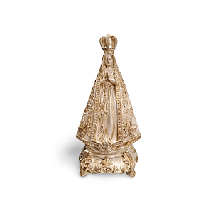 Nossa Senhora Aparecida, 21cm, Gesso, Peça Única, Decoração Religiosa