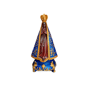 Nossa Senhora Aparecida, 21cm, Gesso, Peça Única, Decoração Religiosa