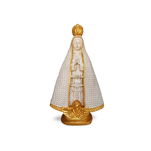 Nossa Senhora Aparecida, 40cm, Gesso, Peça Única, Decoração Religiosa