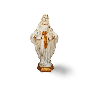 Nossa Senhora das Graças, 40cm, Gesso, Peça Única, Decoração Religiosa