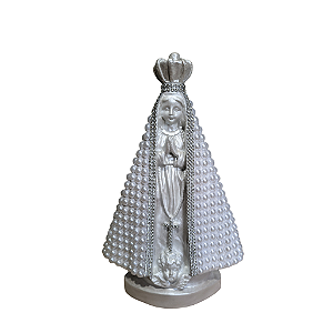 Nossa Senhora Aparecida 25cm em Gesso – Imagem Religiosa Artesanal