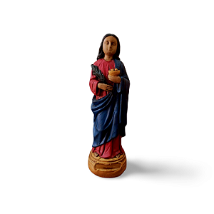 Santa Luzia 19cm em Gesso – Imagem Religiosa Artesanal