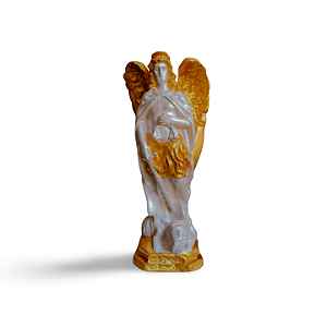 São Miguel Arcanjo 22cm em Gesso – Imagem Religiosa Artesanal