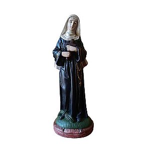 Santa Rita de Cássia 30cm em Gesso - Imagem Artesanal Religiosa