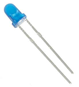 Led 3mm Difuso Azul