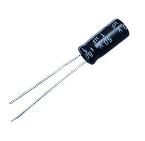Capacitor eletrolítico 1uF x 50V