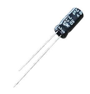 Capacitor eletrolítico 2,2uF x 50V