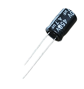 Capacitor eletrolítico 4,7uF x 450V