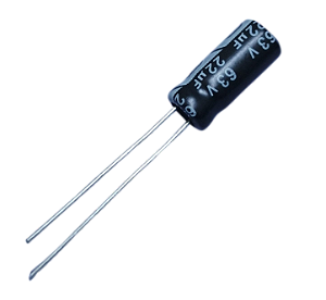 Capacitor eletrolítico 22uF x 63V