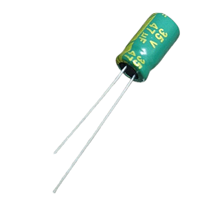 Capacitor eletrolítico 47uF x 35V