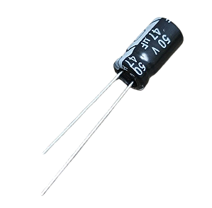 Capacitor eletrolítico 47uF x 50V
