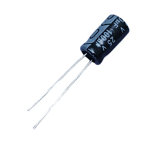 Capacitor eletrolítico 100uF x 25V