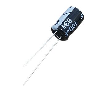 Capacitor eletrolítico 100uF x 63V