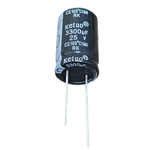 Capacitor eletrolítico 3.300uF x 25V