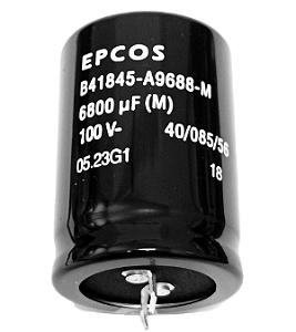 Capacitor eletrolítico 6.800uF x 100V