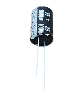 Capacitor eletrolítico 1.000uF x 35V