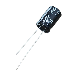 Capacitor eletrolítico 1.000uF x 10V