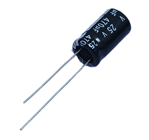 Capacitor eletrolítico 470uF x 25V