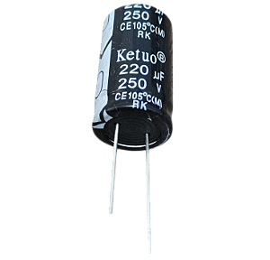 Capacitor eletrolítico 220uF x 250V