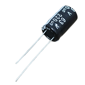 Capacitor eletrolítico 220uF x 63V