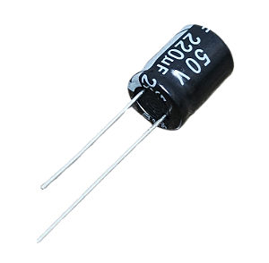 Capacitor eletrolítico 220uF x 50V