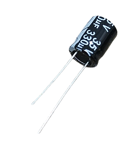 Capacitor eletrolítico 330uF x 35V