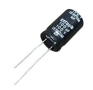 Capacitor eletrolítico 100uF x 100V * NP