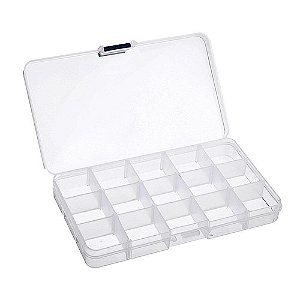 Organizador / Box plástico com 15 divisórias