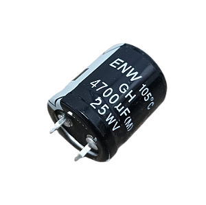 Capacitor eletrolítico 4.700uF x 25V * snap-in
