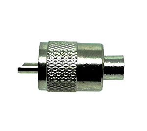 Conector UHF macho c/ redutor embutido