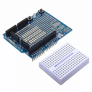 Protoshield p/a Arduino + mini protoboard