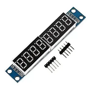 Módulo display 7 segmentos 8 dígitos - MAX7219 LED