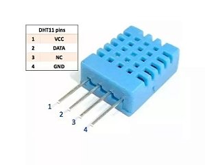 Módulo sensor de umidade e temperatura DHT11